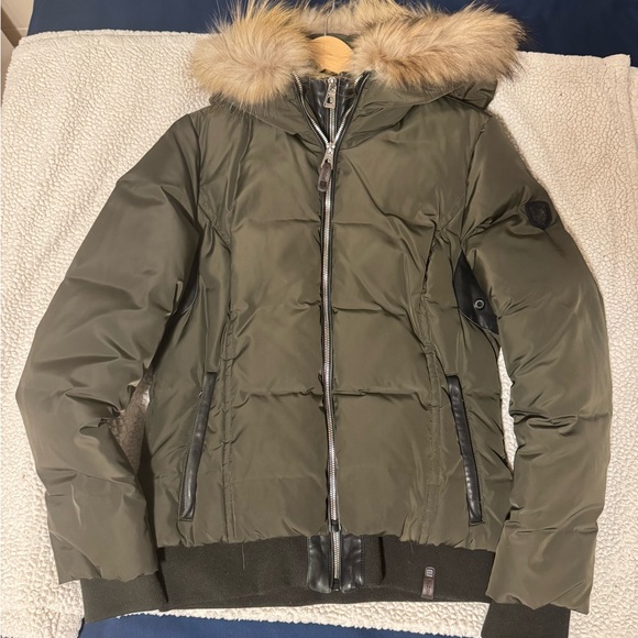 RUDSAK Jackets & Blazers - RUDSAK Khaki Puffer Jacket with Fur Hood